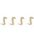 HOOK WIDE MOULDING POL BRASS