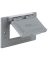 WEATHERPRF 1GFCI COVER ALMN GRAY