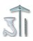 HOOK SWAG 2PC WHITE ENAMEL