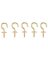 CUP HOOK SOLID BRASS 3/4IN 5PC