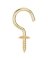 CUP HOOK SOLID BRASS 1IN