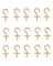 CUP HOOK SOLID BRASS 1/2IN