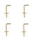 SHOULDER HOOK BRASS 3/4IN 4PC