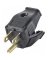 HINGED PLUG 15A-BLACK