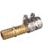Landscapers Select GB-9411-3/4 Hose Mender, 3/4 in, Male, Brass, Brass and