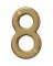 HY-KO Prestige Series BR-42PB/8 House Number, Character: 8, 4 in H