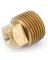 PLUG SOLID RED BRASS 1-1/4