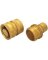 Landscapers Select GB9615 Hose Connector, 3/4 in, Male and Female, Brass,