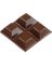 3/4" Square Adhesive Bumper Brown Pack of 12