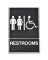 SIGN BRAILLE RESTROOM 6X9IN