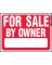 HY-KO RS-605 Real Estate Sign, For Sale By Owner, White Legend, Plastic, 24