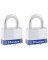 PADLOCK STL KA 2PK VRTCLR 1IN