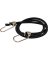 KEEPER 06188 Bungee Cord, 13/32 in Dia, 48 in L, Rubber, Hook End