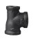 TEE BLK MALLEABLE 3/4X1/2X3/4
