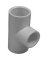 TEE PVC SLIP 3/4X3/4X1/2