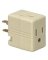 WHT 3OUTLET 3WIRE GND CUBE TAP