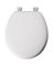 TOILET SEAT RND WD ENML WHITE