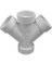 WYE DWV HUB DOUBLE 1-1/2