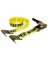 KEEPER 04623 Tie-Down, 2 in W, 27 ft L, Polyester, Yellow, 3333 lb, Hook End