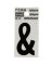 SYMBOL AMPERSAND 1IN BLK/SLV