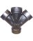 ABS WYE DOUBLE 4IN