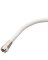 CABLE COAX RG6/F CONN 6FT WHT