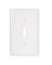 WALL PLATE TOGGLE 1GANG WHITE