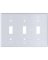 Eaton Wiring Devices 2141W-BOX Standard-Size Wallplate, 3-Gang, Thermoset,