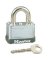 Master Lock 22D Padlock, Keyed Different Key, 1/4 in Dia Shackle, Steel