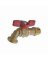 HOSE BIBB 3/4 BRASS BALL VALVE