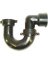 TUB TRAP BLK 1-1/2X1-1/2
