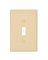 WALL PLATE TOGGLE 1GANG IVORY