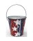 Seasonal Trends Y2563 Candle with Handle Bucket, Bucket, Printed Stars and