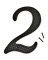 NUMBER 2 BLACK DIE CAST 4-1/2"