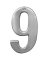 NUMBER HOUSE 9 SB 5IN SAT NKL