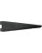 Knape & Vogt 182 Series 182 BLK 7 Shelf Bracket, 7.26 in L, Steel, Black