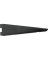 Knape & Vogt 182 Series 182 BLK 9 Shelf Bracket, 9.23 in L, Steel, Black