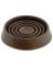 Shepherd Hardware 9075 Caster Cup, Rubber, Brown