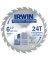 IRWIN 15120 Circular Saw Blade, 6-1/2 in Dia, Carbide Cutting Edge, 5/8 in