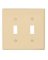 COO-5139V WALL PLATE 2GANG IVORY