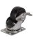 CASTER SWIVEL 2IN RUB/ZINC