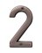 HY-KO Prestige Series BR-42OWB/2 House Number, Character: 2, 4 in H