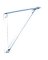 BRACKET SHELF/ROD 10IN WHITE