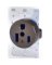 RECEPTACLE SNGL 50A 250V BLK