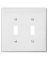 WALL PLATE 2 GANG TGL POLY WHT