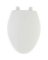 TOILET SEAT ELONG PLSTC WHITE