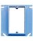 Carlon A410R-CAR Electrical Box Cover, 4 in L, 4 in W, Square, PVC, Blue