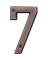 HY-KO Prestige Series BR-42OWB/7 House Number, Character: 7, 4 in H