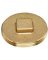 Oatey 42369 Cleanout Pipe Plug, 1-1/2 in, Raised Head, Brass