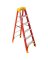 WERNER 6206 Step Ladder; 10 ft Max Reach H; 5-Step; 300 lb; Type IA Duty